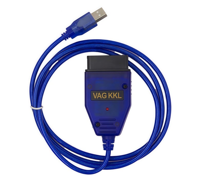 Washinglee OBD2 Diagnostic Cable for VW, Audi, Skoda and Seat Made Between 1994 and 2004. Car ECU Scanner USB Cable Compatible for VAG KKL 409. (Blue) - Image 1